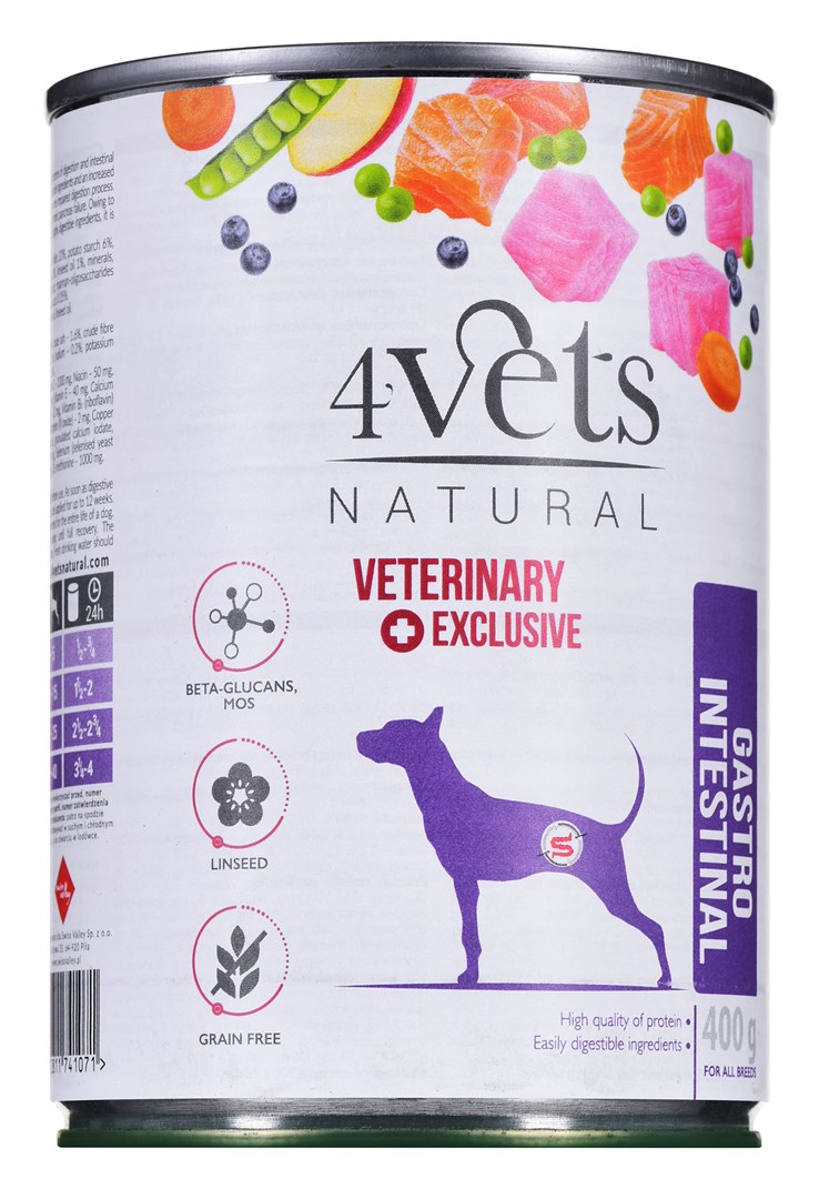 4vets  Natural Gastro Intestinal Dog -