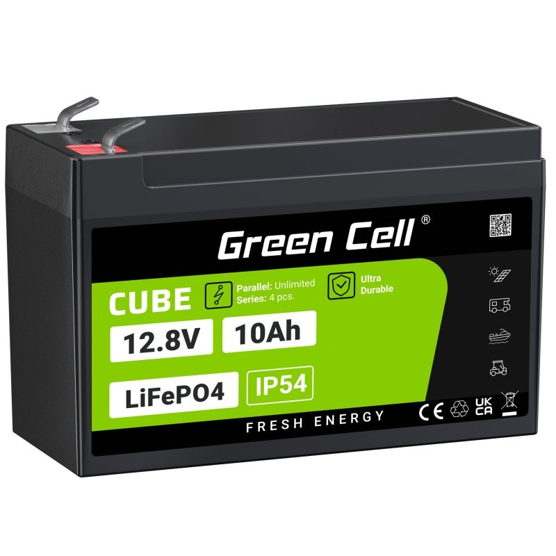 GREEN CELL Accumulator CUBE LiFePO4 10Ah