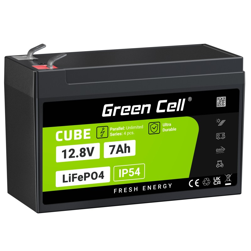 GREEN CELL Accumulator CUBE LiFePO4 7Ah