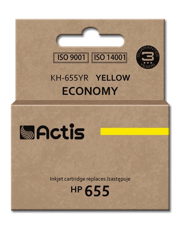 ACTIS  KH-655YR ink (replacement for HP