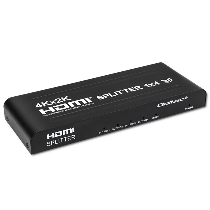 Qoltec Active HDMI Splitter 4 x