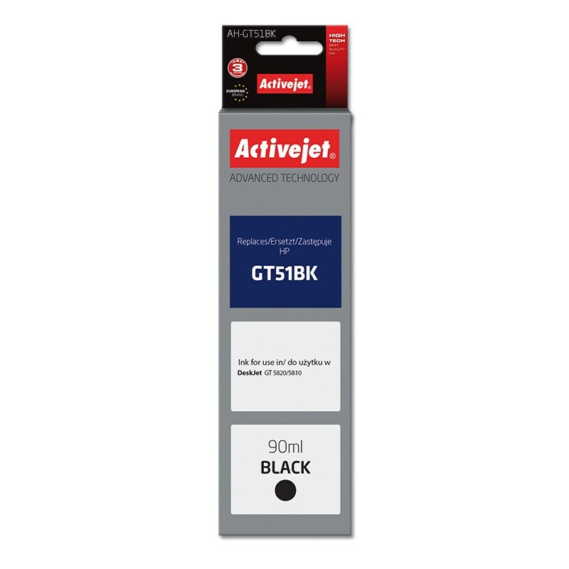 Activejet  AH-GT51BK Ink Bottle (Replaces HP