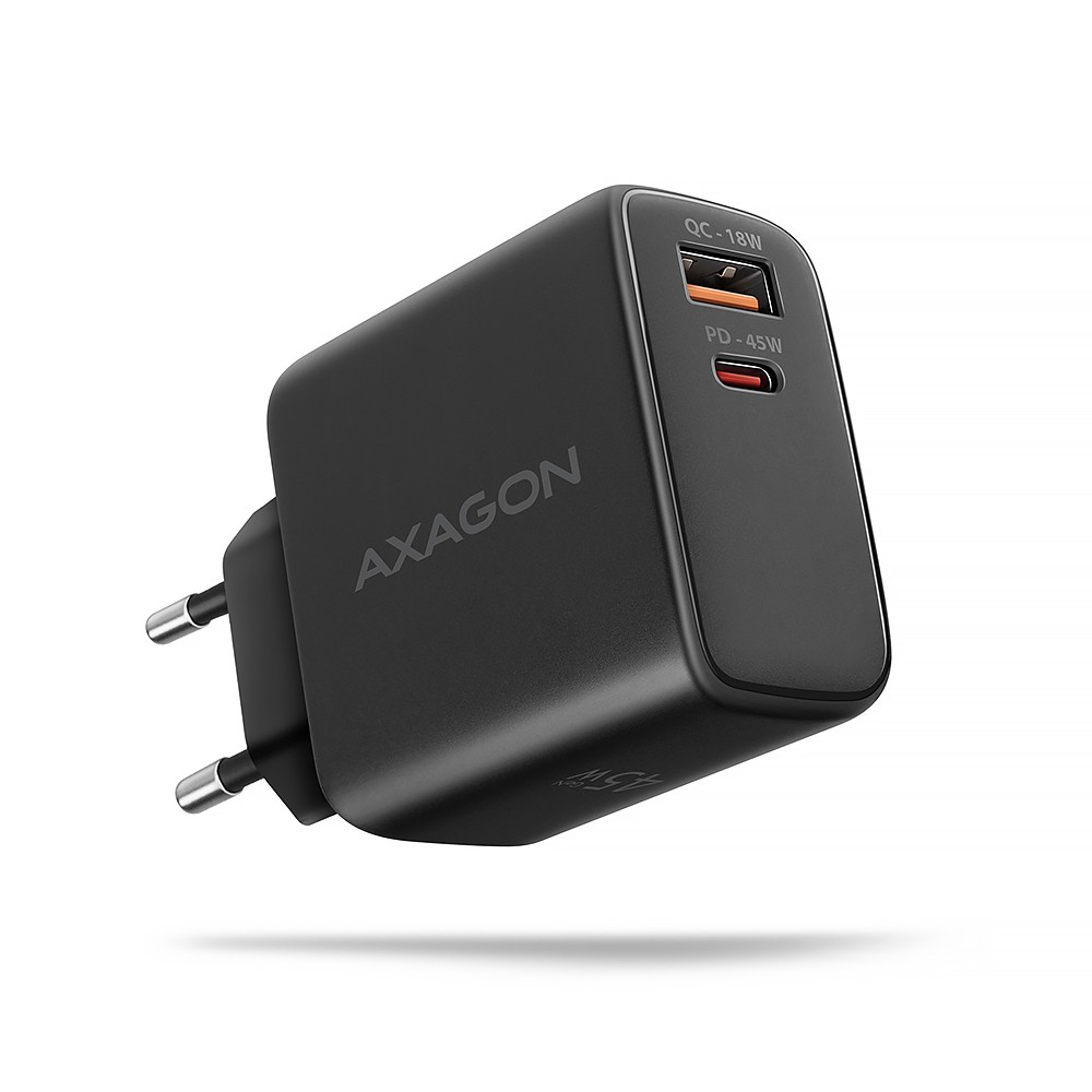 AXAGON  ACU-PQ45 PD&QC 2-port wall charger