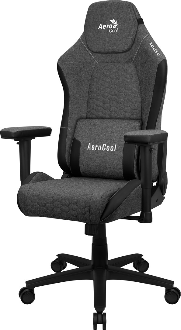 AeroCool  CROWNASHBK, Ergonomic Gaming Chair, Adjustable