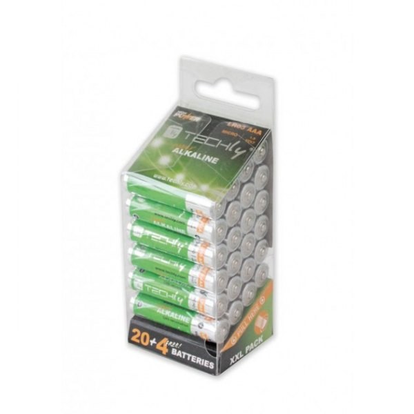 Techly  Alkaline batteries LR03 AAA 24pcs