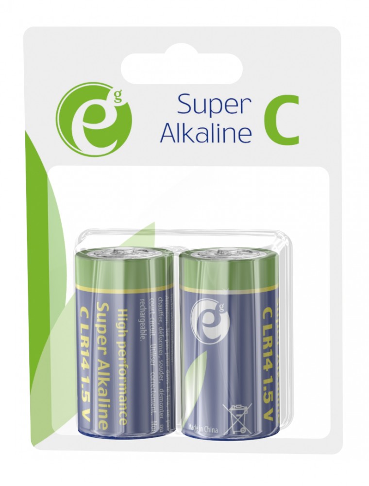 Gembird Alkaline battery LR-14 C-Cell, 1