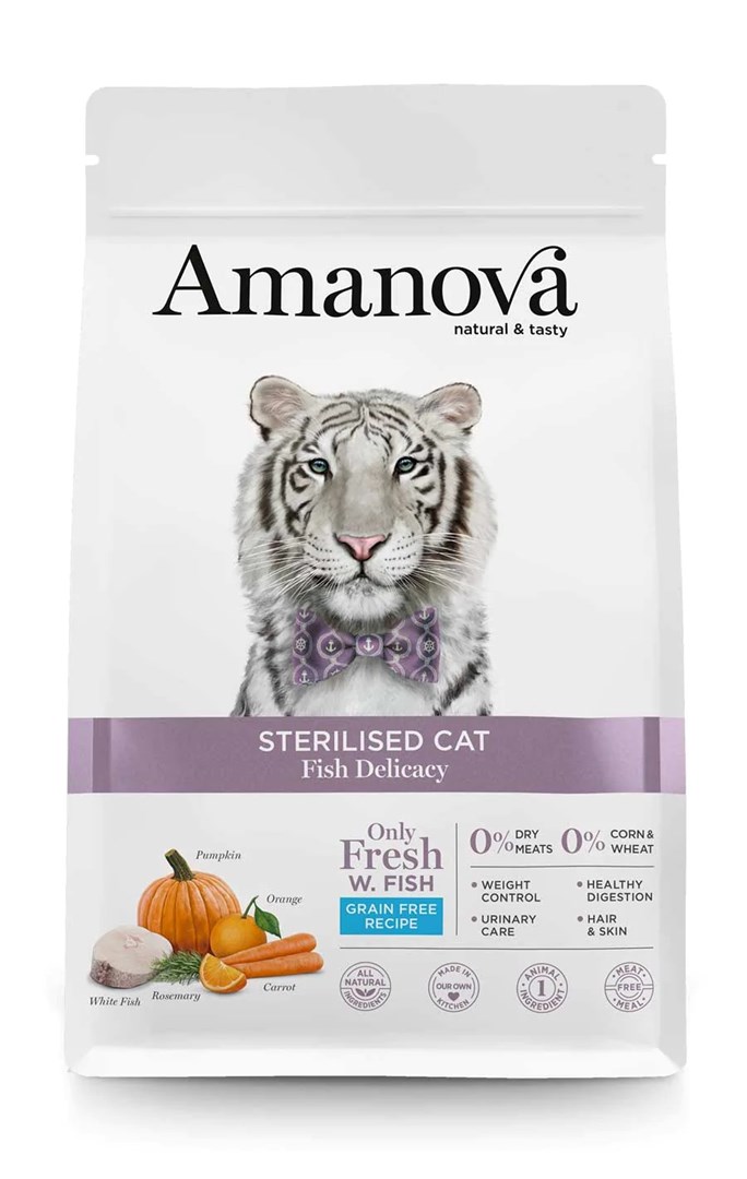 Amanova  Adult Cat Sterilised Fish Delicacy