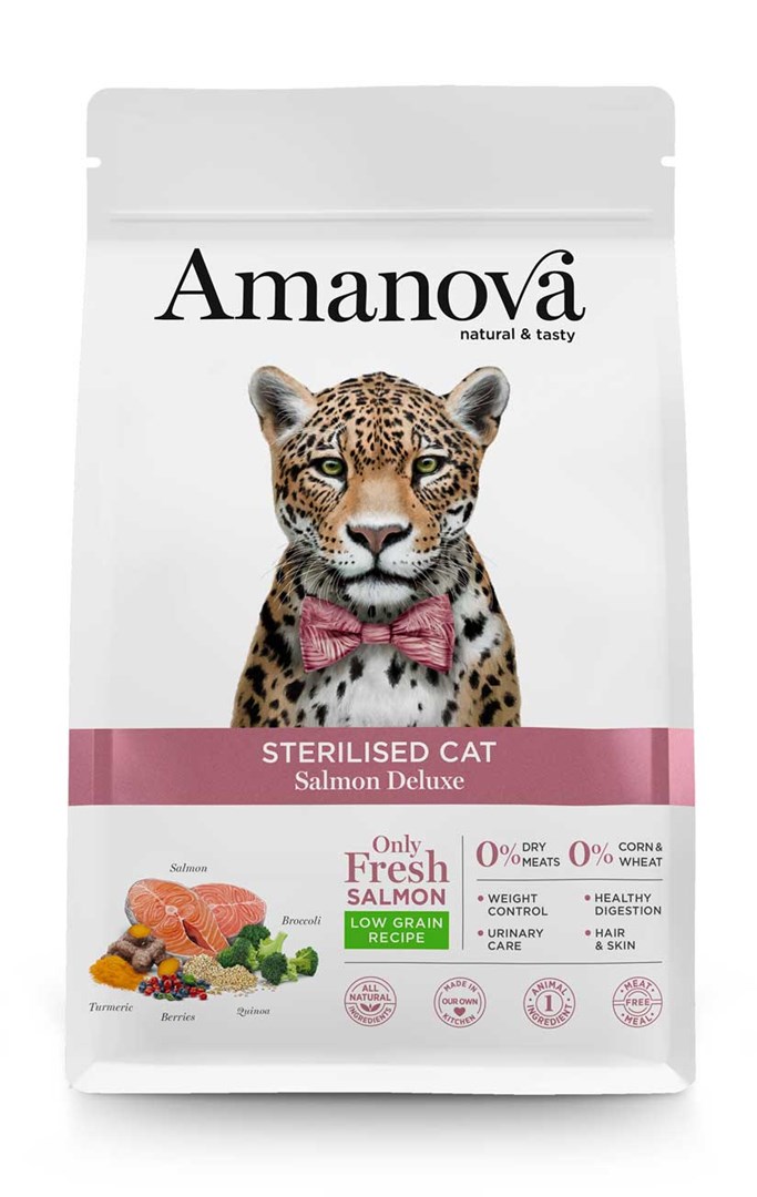 Amanova  Adult Cat Sterilised Salmon Deluxe