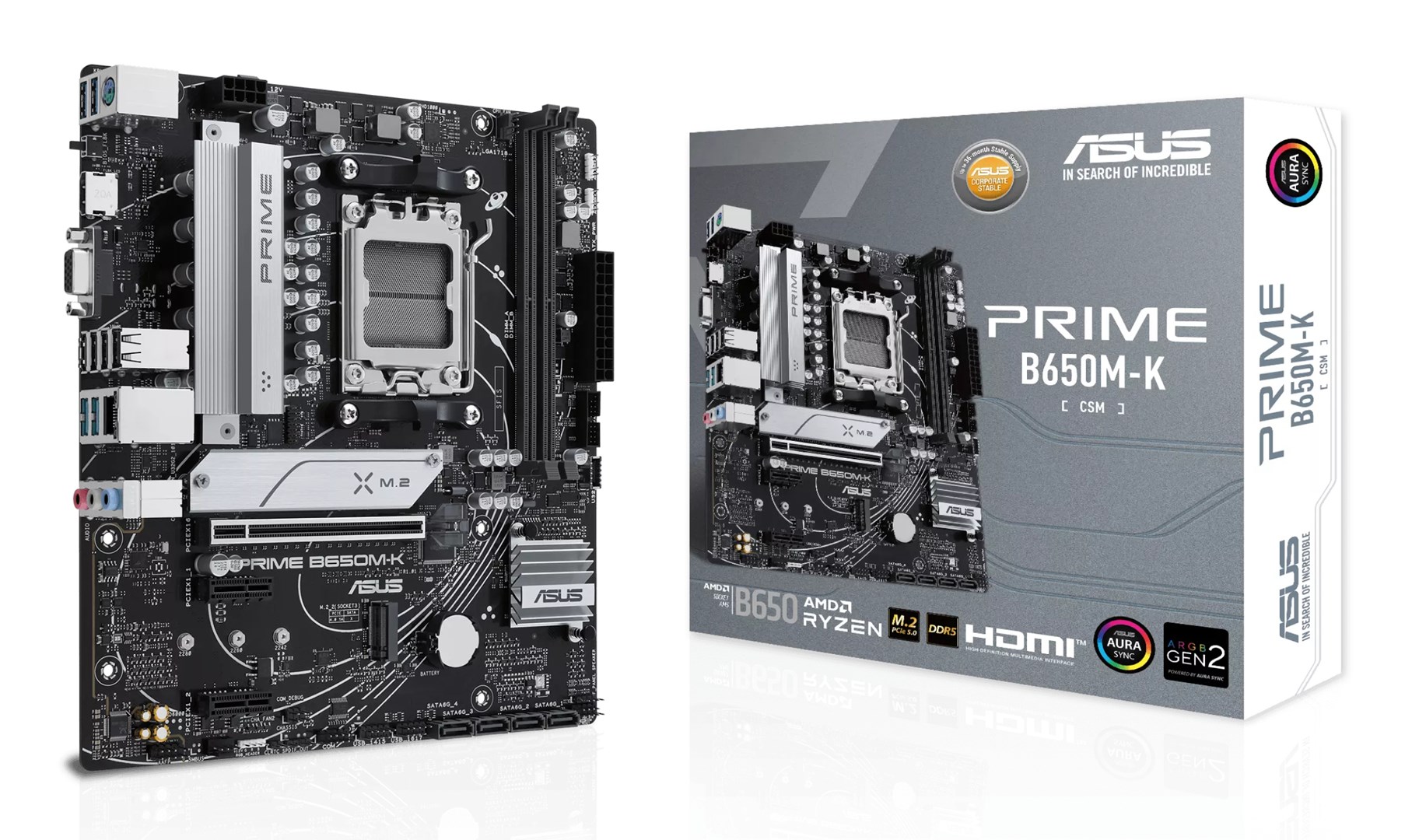 ASUS  PRIME B650M-K AMD B650 Socket