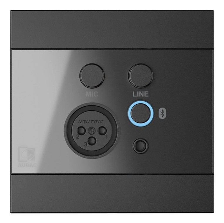 AUDAC  WP225/B Wall Panel, XLR mic