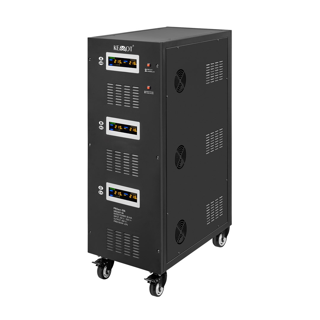 KEMOT Automatyczny trójfazowy stabilizator napięcia PROavr-50k