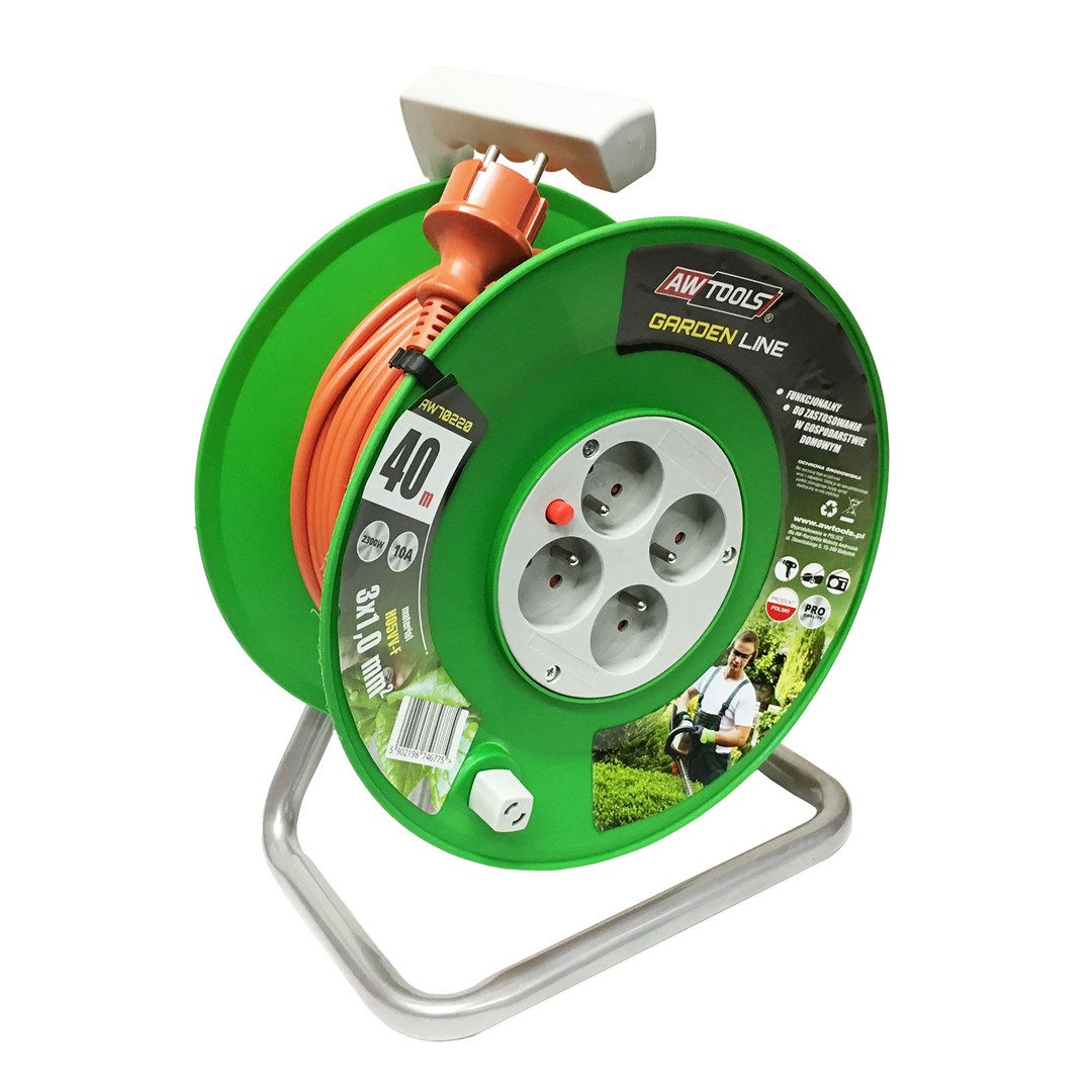AWTOOLS  GARDEN LINE EXTENSION CABLE DRUM