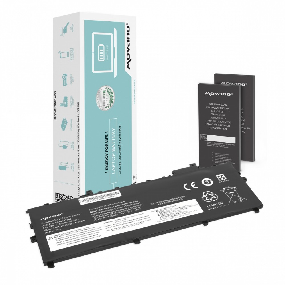 Movano  Battery 01AV430 for Lenovo ThinkPad