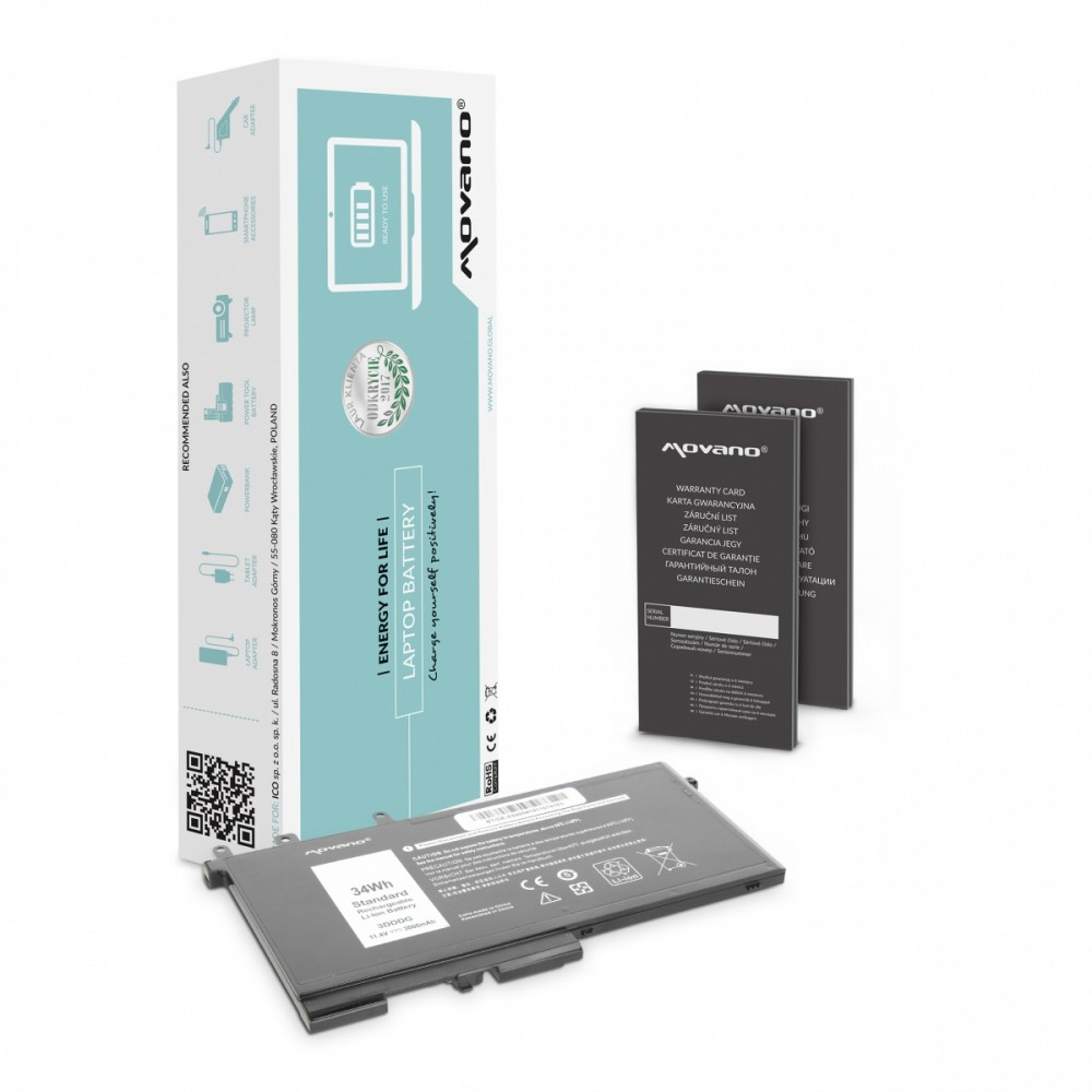 Movano Battery 3DDDG for Dell Latitude