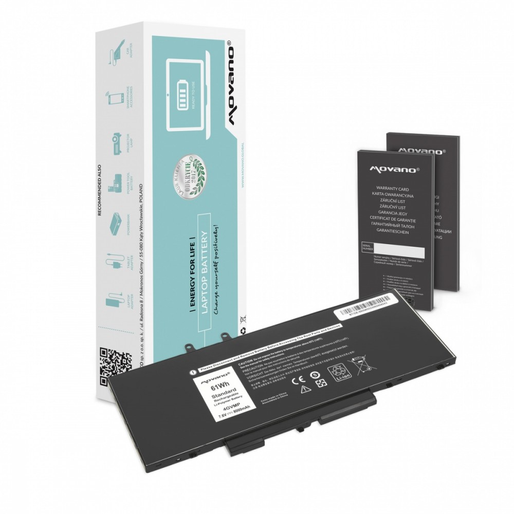 Movano  Battery 4GVMP for Dell Latitude