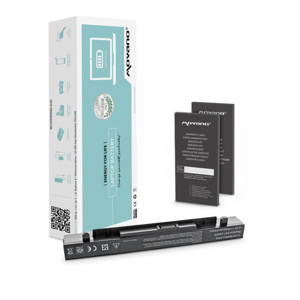 Movano  Battery A41-X550A do Asus X550