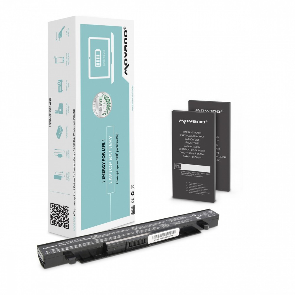 Movano  Battery A41-X550A for Asus X550