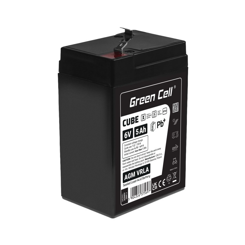 GREEN CELL Battery AGM VRLA 6V