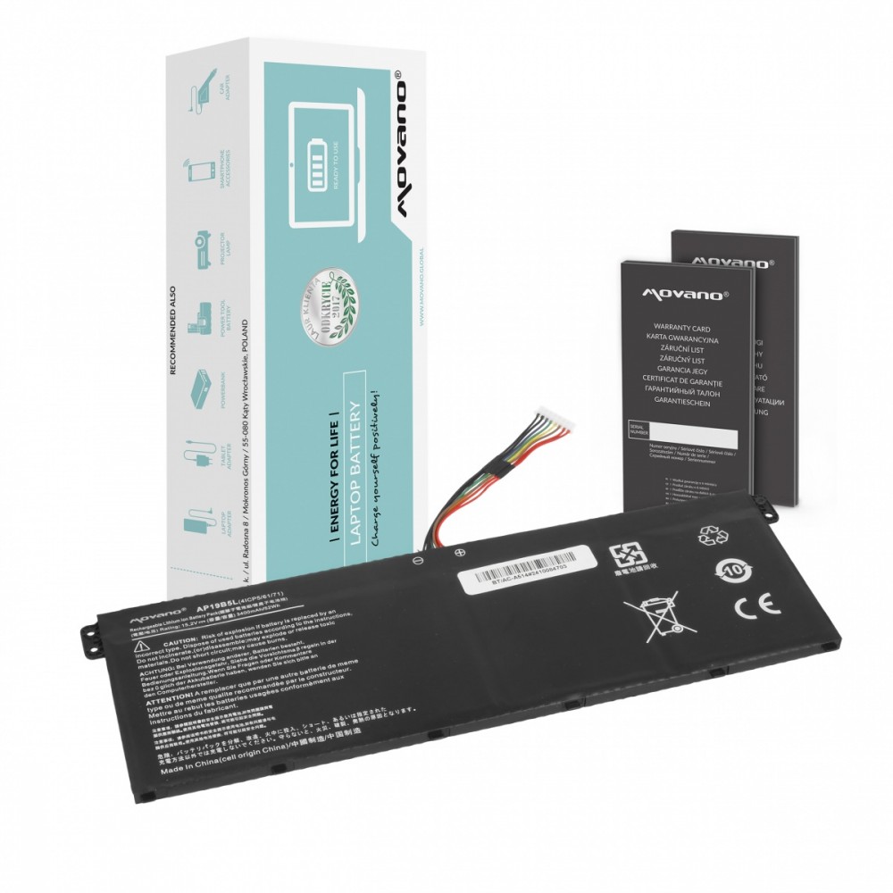 Movano  Battery AP19B5L for Acer Aspire