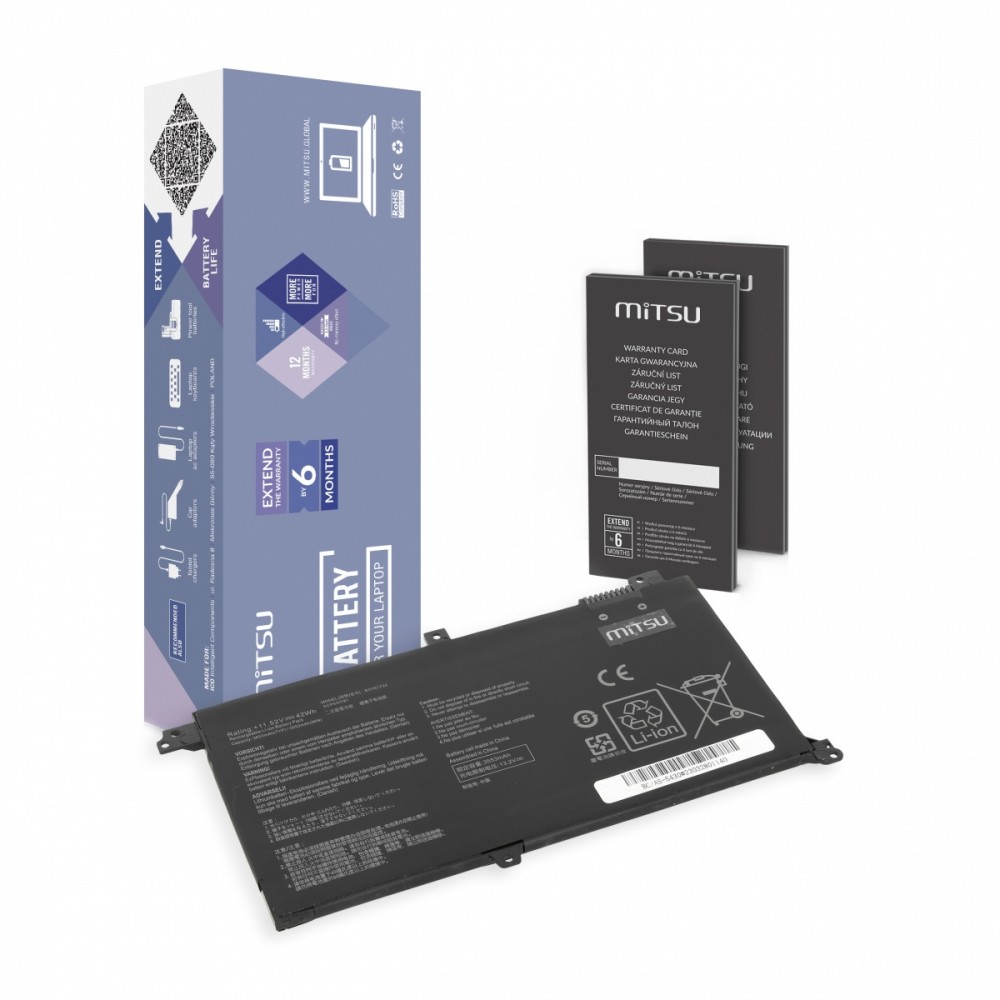 Mitsu  Battery Asus B31N1732 VIVOBOOK S430