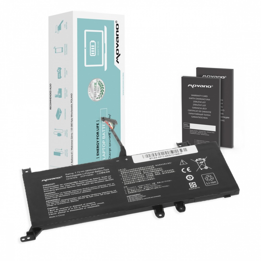 Movano  Battery B21N1818-2 for Asus X512FA