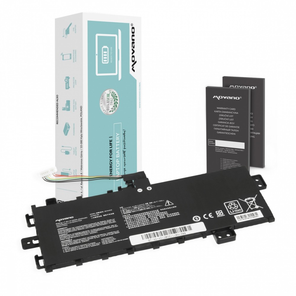 Movano  Battery B21N1818 C21N1818 for Asus