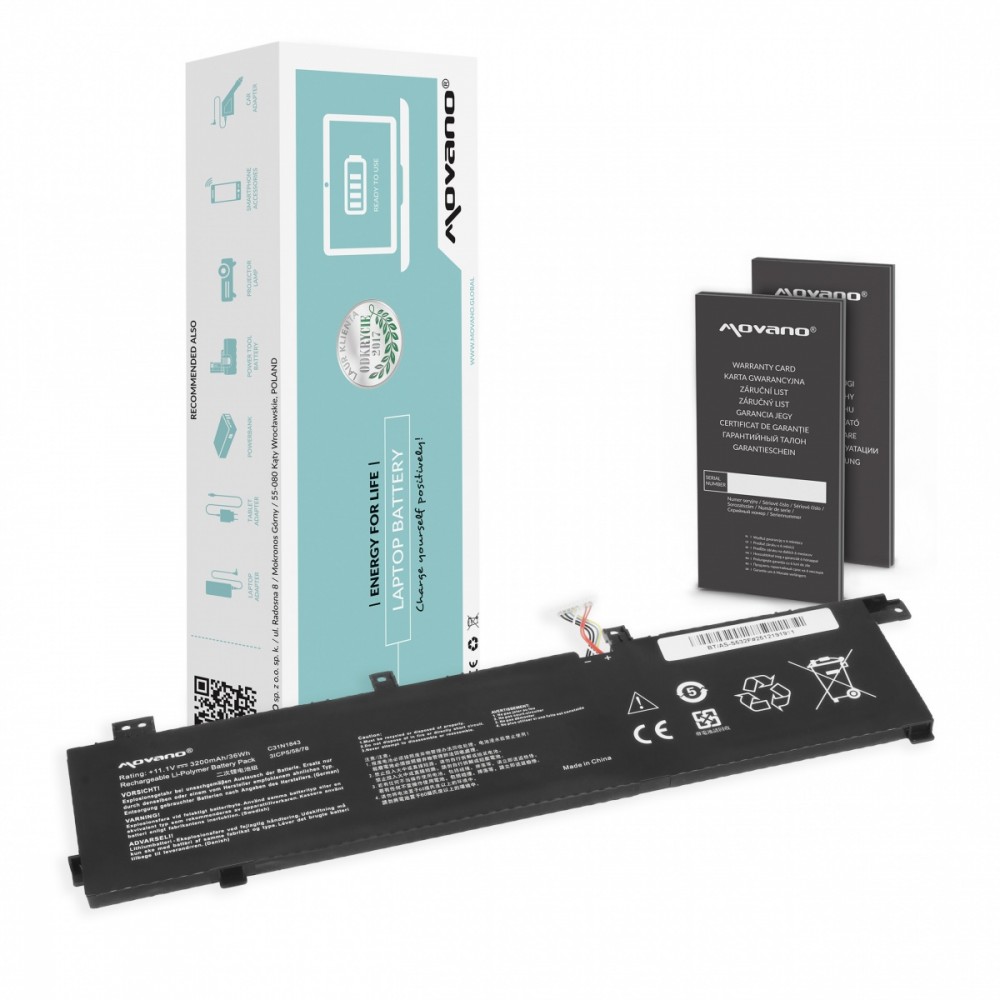 Movano  Battery C31N1843 for Asus VivoBook