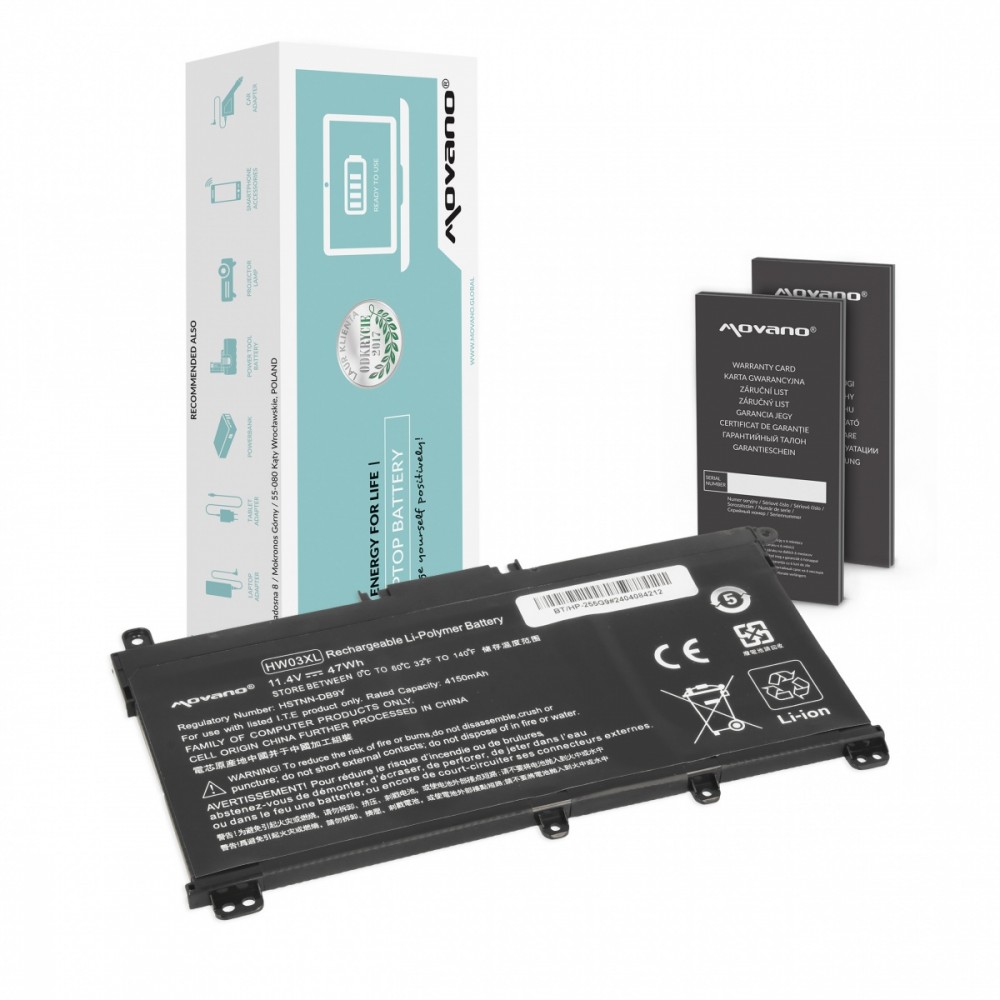 Movano Battery HW03XL for HP for