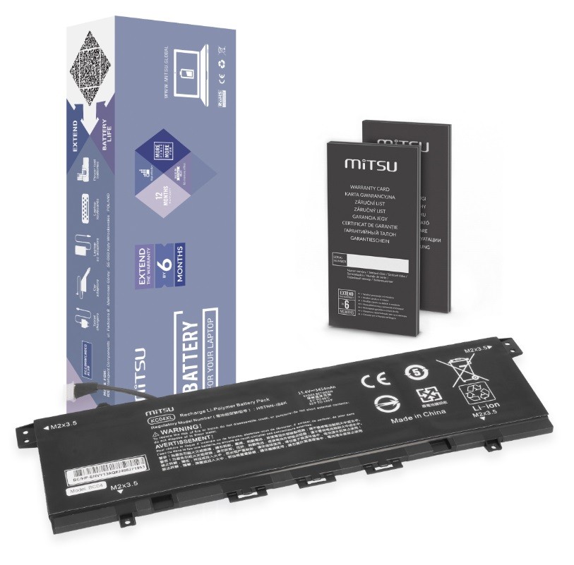 Mitsu  Battery KC04XL HSTNN-IB8K HP Envy