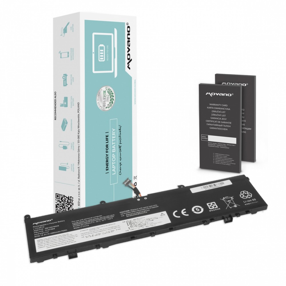Movano Battery L17C4P72 L17M4P72 Lenovo ThinkPad