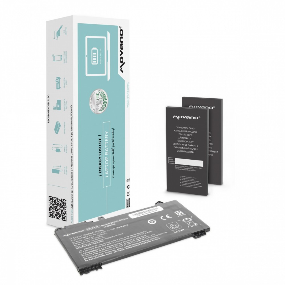 Movano Battery RE03XL for HP 430