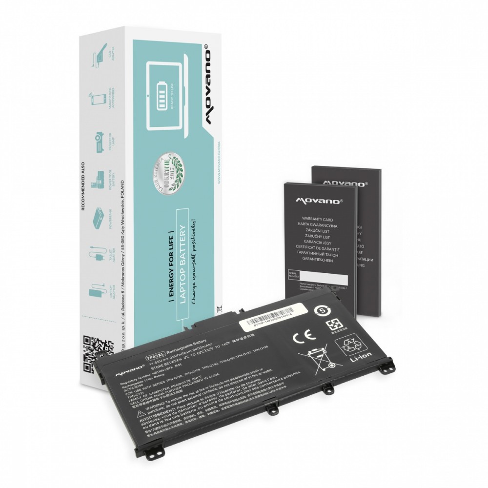 Movano  Battery TF03XL for HP Pavilion