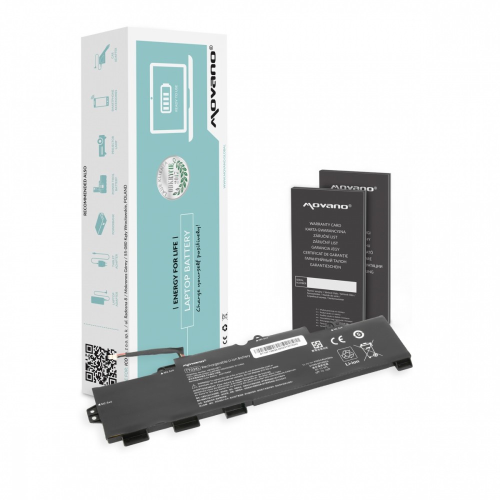Movano  Battery TT03XL for HP EliteBook