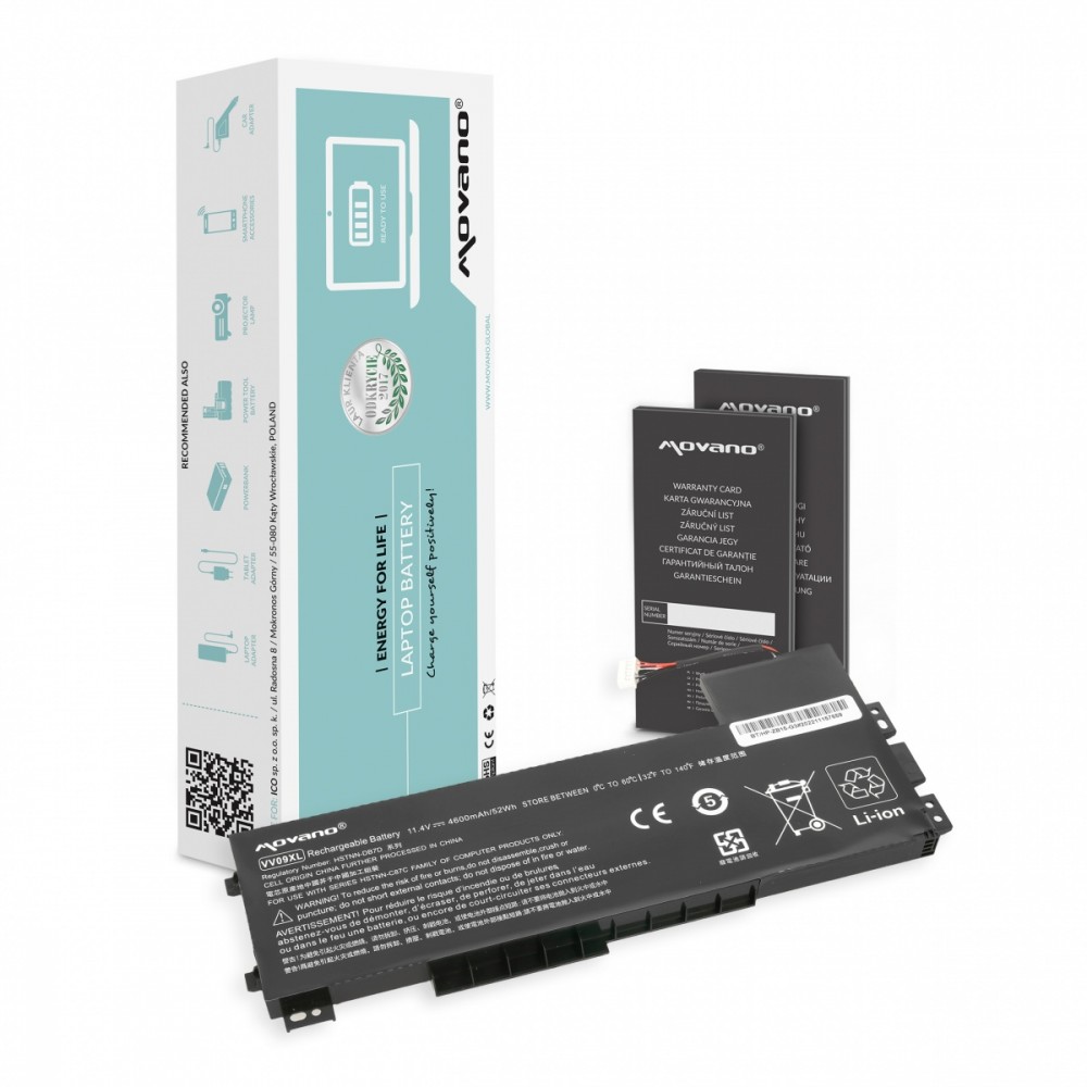 Movano  Battery VV09XL 808452-001 for HP