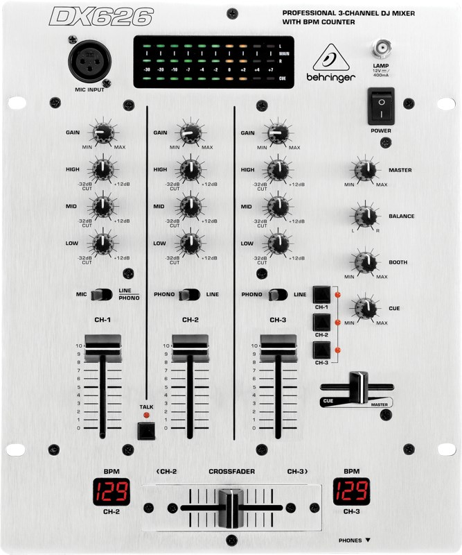 Behringer DX626 DJ Mixer | 000-15601-00010