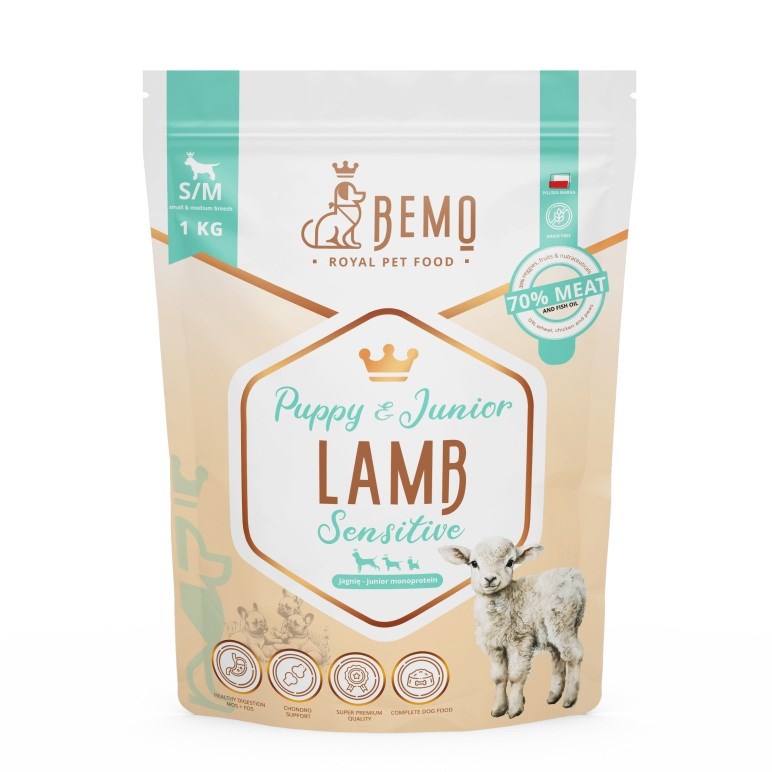 BEMO Sensitive Junior Lamb Small/Medium Mono