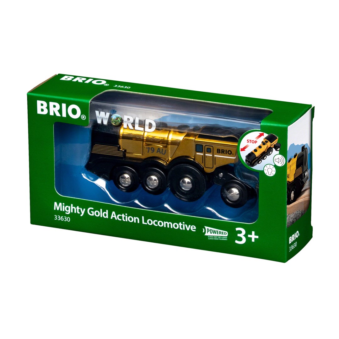 No name BRIO Goldene Batterielok mit