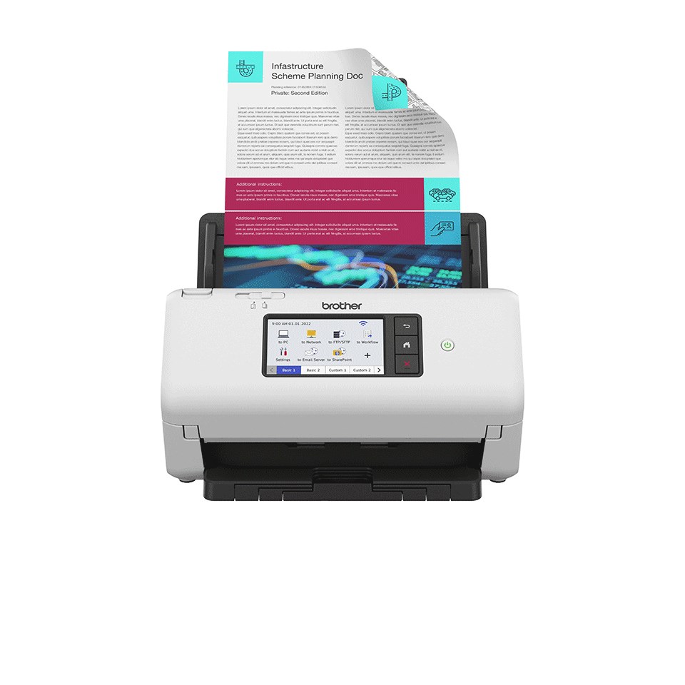 Brother  ADS-4700W scanner ADF + Sheet-fed