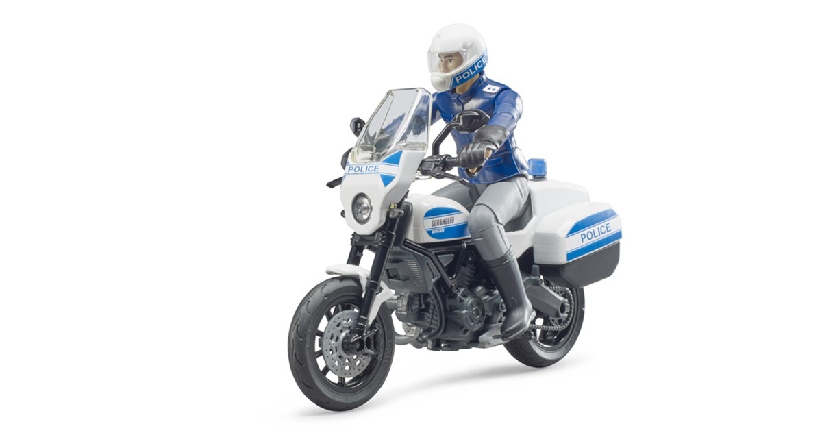 BRUDER   Scrambler Ducati police motorbike |