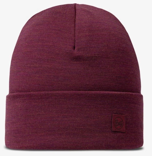Buff  Midweight Merino Wool Hat Red