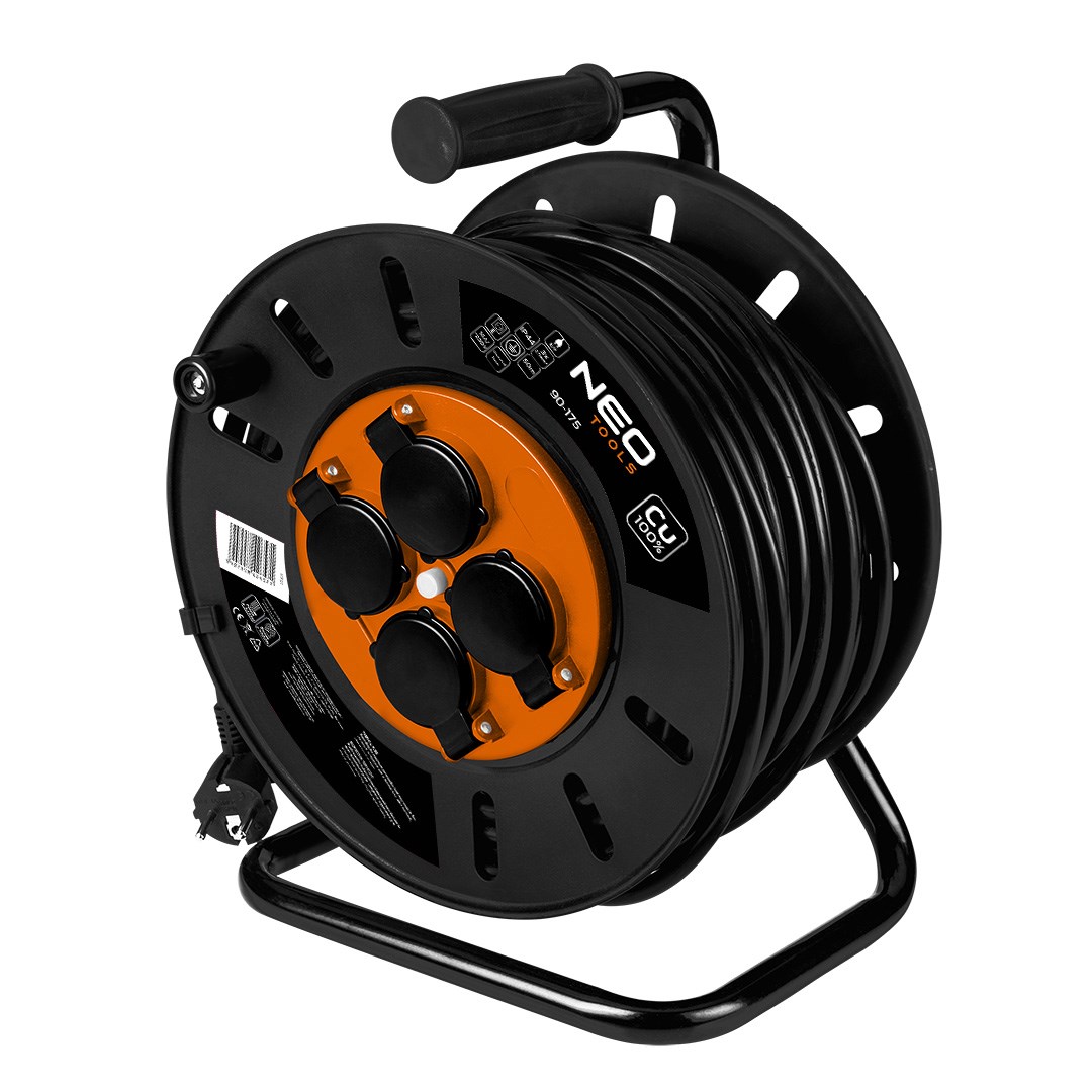 NEO TOOLS Cable Drum 50m, 3x2