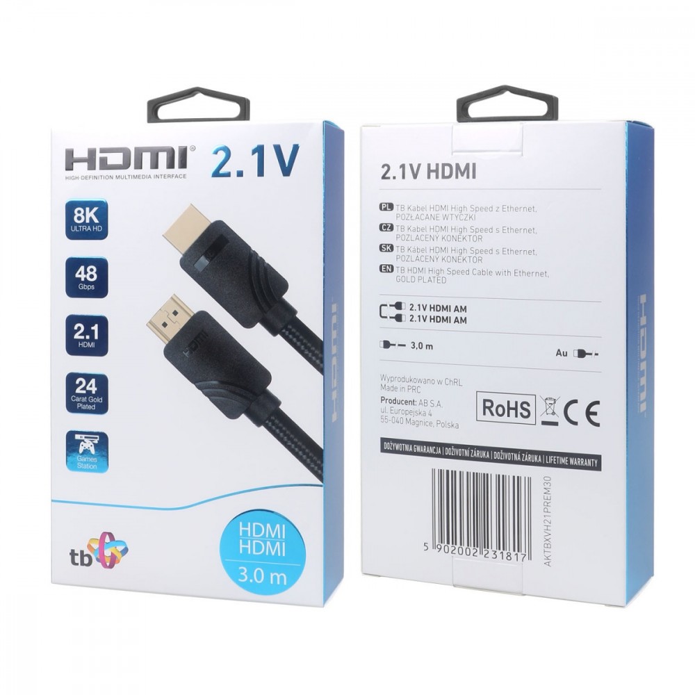 TB Cable HDMI v 2.1