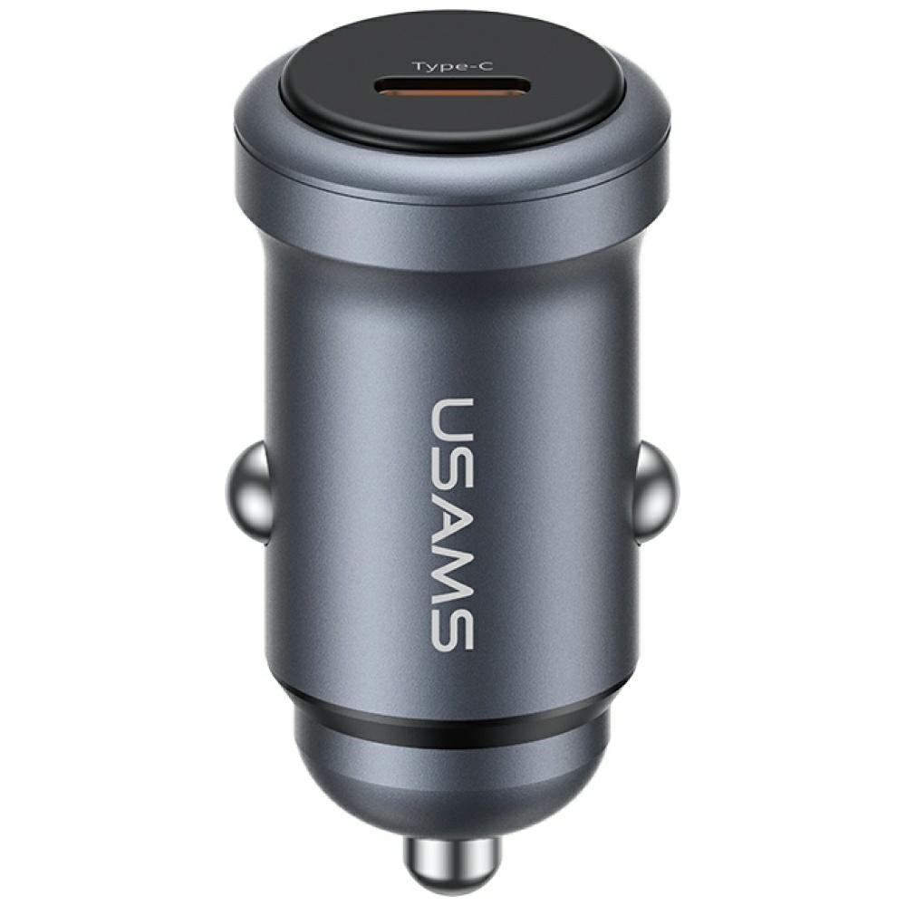 USAMS  Car charger 30W PD aluminium
