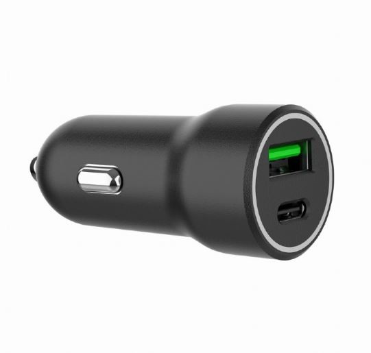 Gembird Car charger USB-A/USB-C 20W PD