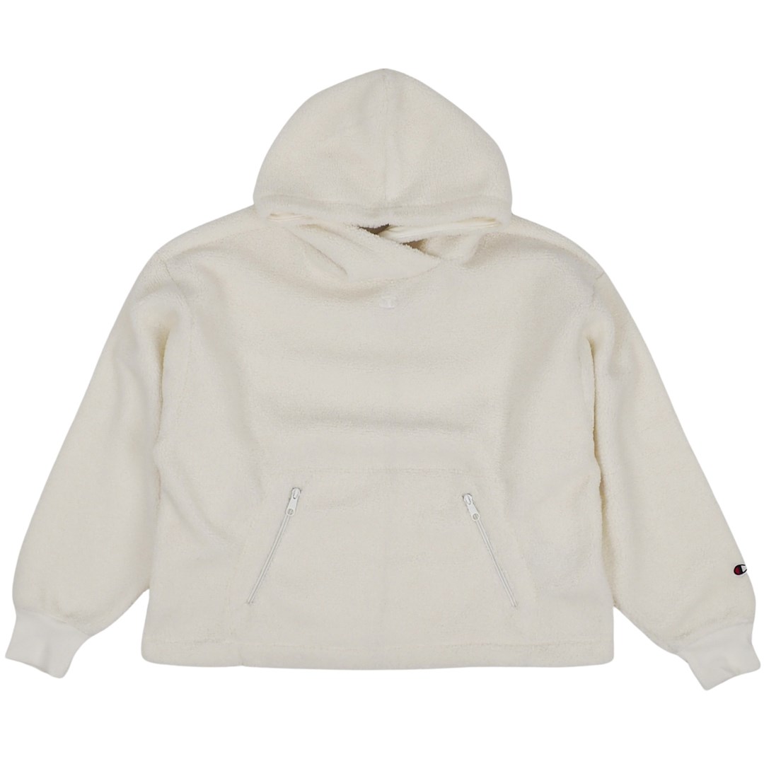 CHAMPION Hooded Women`s Sweatshirt white 117549