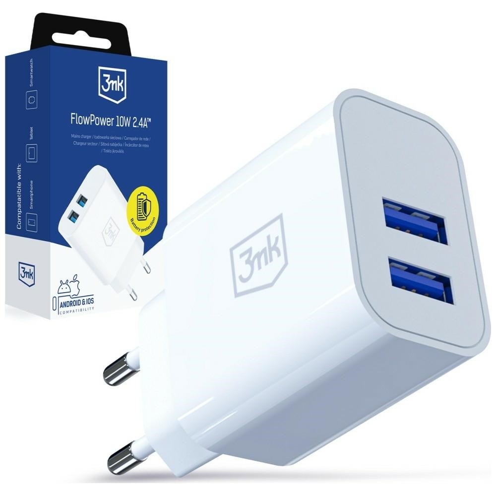 3MK Charger 10W 2xUSB-A 2,4A