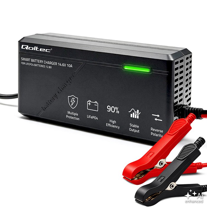 Qoltec  Charger for 12V LiFePO4 batteries