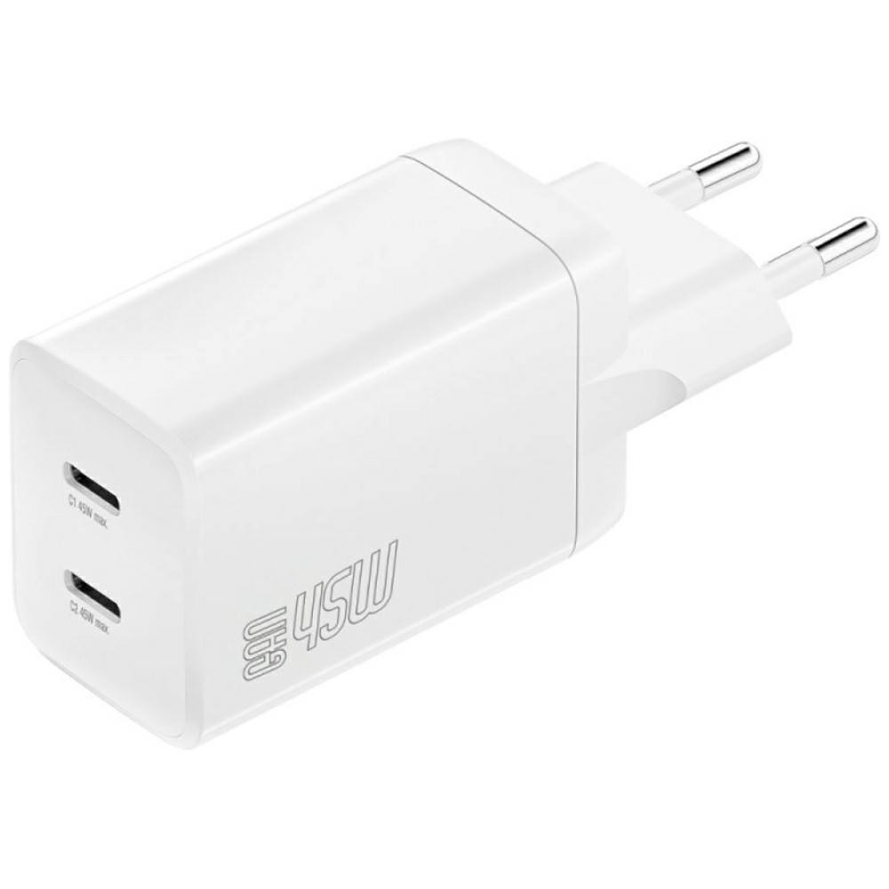 4smarts Charger PDPlug 45W 2xUSB-C white