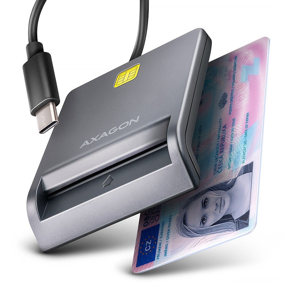 AXAGON  CRE-SM3TC smart card reader USB-C