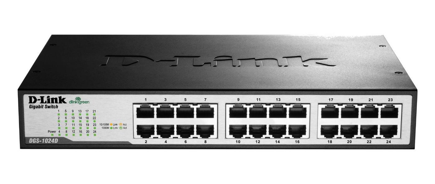 D-Link DGS-1024D switch L2 24x1GBE Desktop/Rack